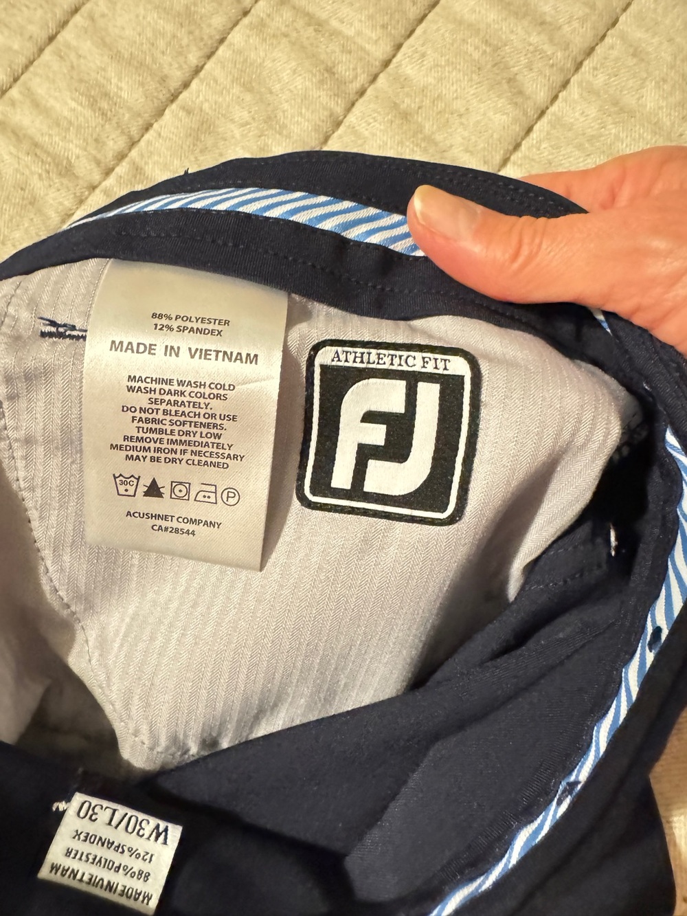 FootJoy Navy Golf Pants - 30/30